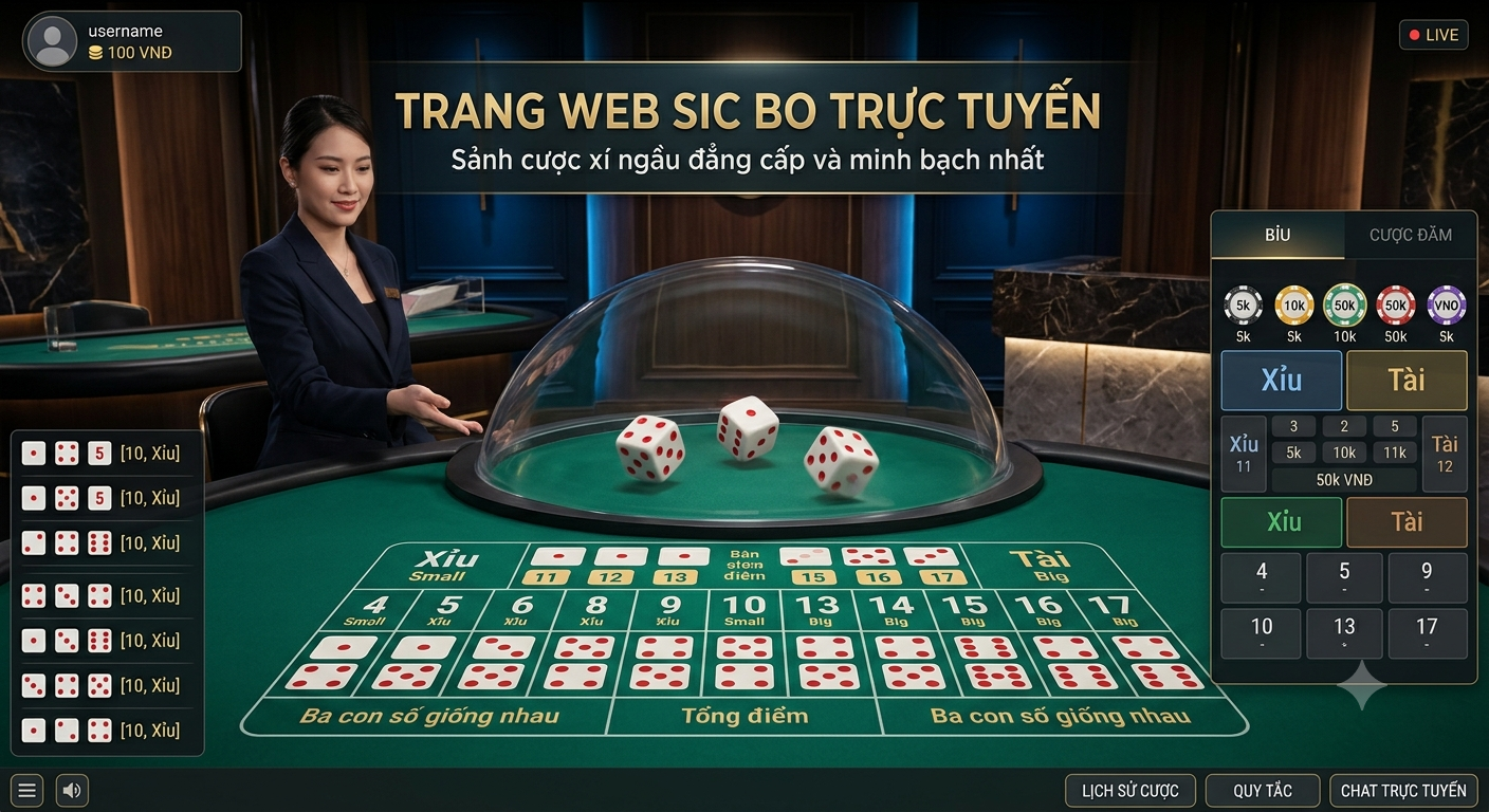 Trang web Sic Bo trực tuyến